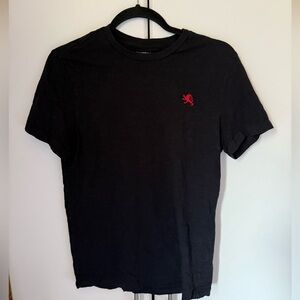 Express Black T-Shirt with Red Logo